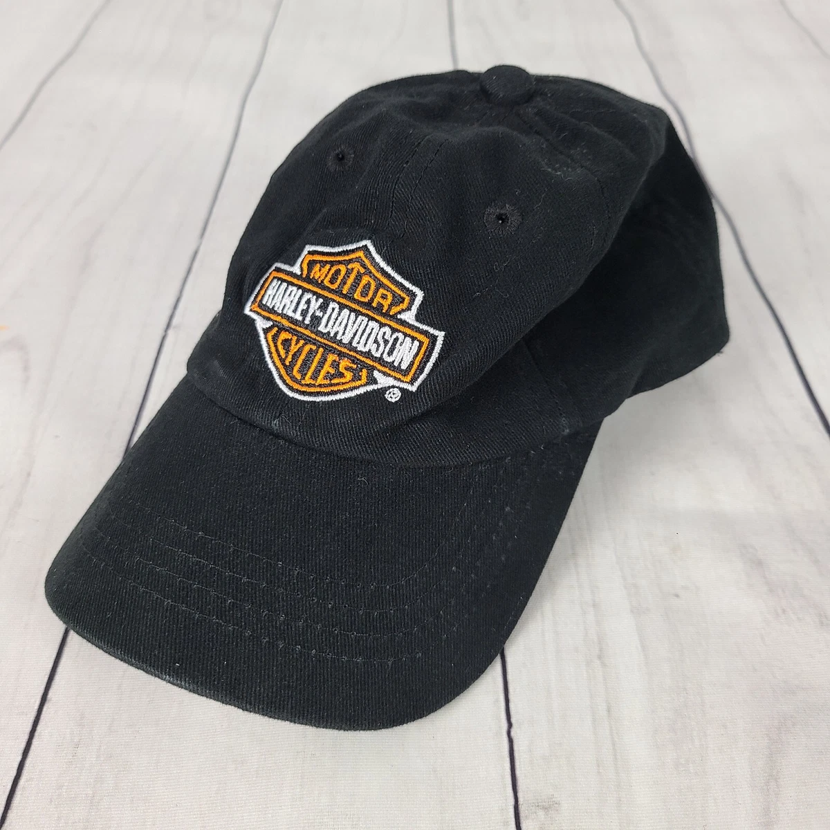 Casquette Enfant Harley Davidson 2T-4T - Flammes Logo Brodé - Noir