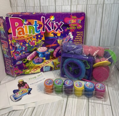 Vintage Y2K Lisa Frank Paint Kix Activity Set Art Kit Sponges Stamps Craft READ