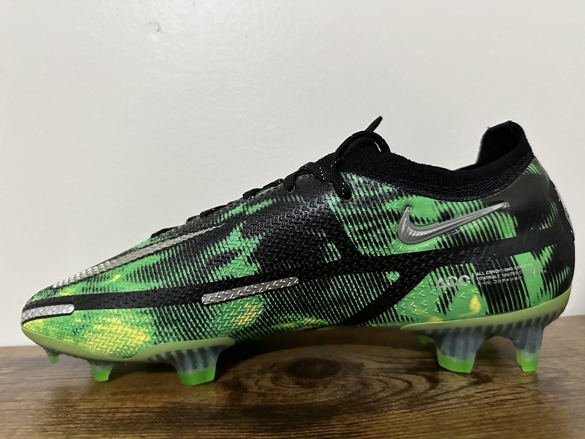 NIKE PHANTOM GT2 ELITE SW FG SHOCKWAVE BLACK GREEN DM0732 003