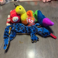 Lot Of 3 TY Beanie Babies . Inch, Snort,  Lizzy 1995
