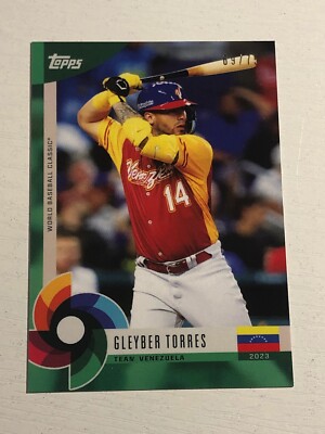 2023 Topps World Baseball Classic Global Stars Green /75 Gleyber Torres 14