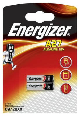 Energizer 639333 ALKALINE A27 2PK EN-639333, Single-use battery, A27, Alkali ~E~