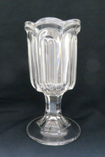 Antique Victorian EAPG O Hara Loop Pressed Glass Celery Server / Vase