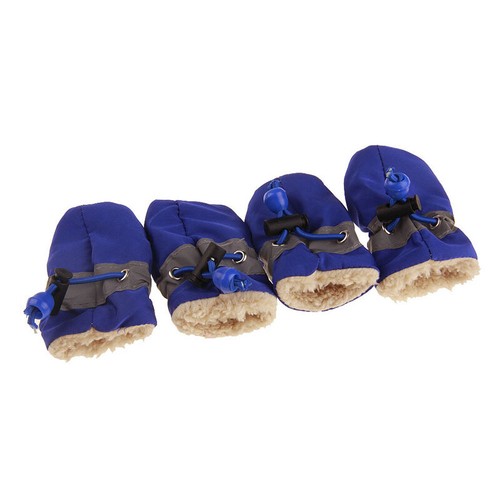 Perro Impermeable Mascota Niño Pequeño Zapatos Antideslizantes Calzado de Lluvia Cachorro Cálido Botas de Nieve - Imagen 38 de 60