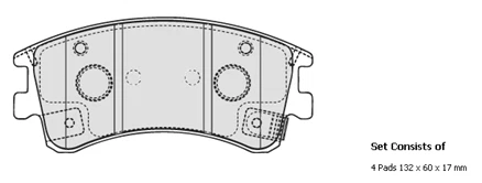 Malko Front Brake Pads Set MB1484.1086 DB1484 - Picture 2 of 6