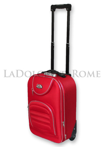 VALIGIA BAGAGLIO A MANO ULTRALEGGERO TROLLEY RYANAIR EASY JET 2 RUOTE LOW COST - Foto 11 di 16