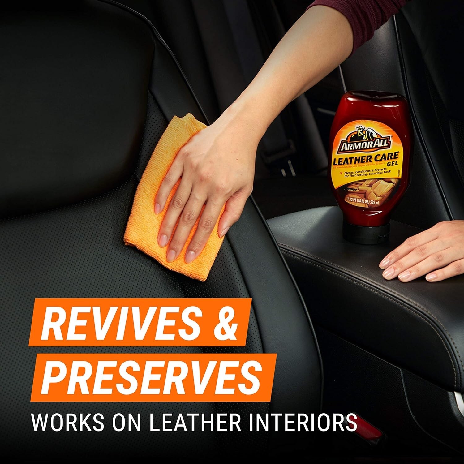 Armor All Car Leather Conditioner Gel Interior Cleaner for Cars Trucks and Mo...