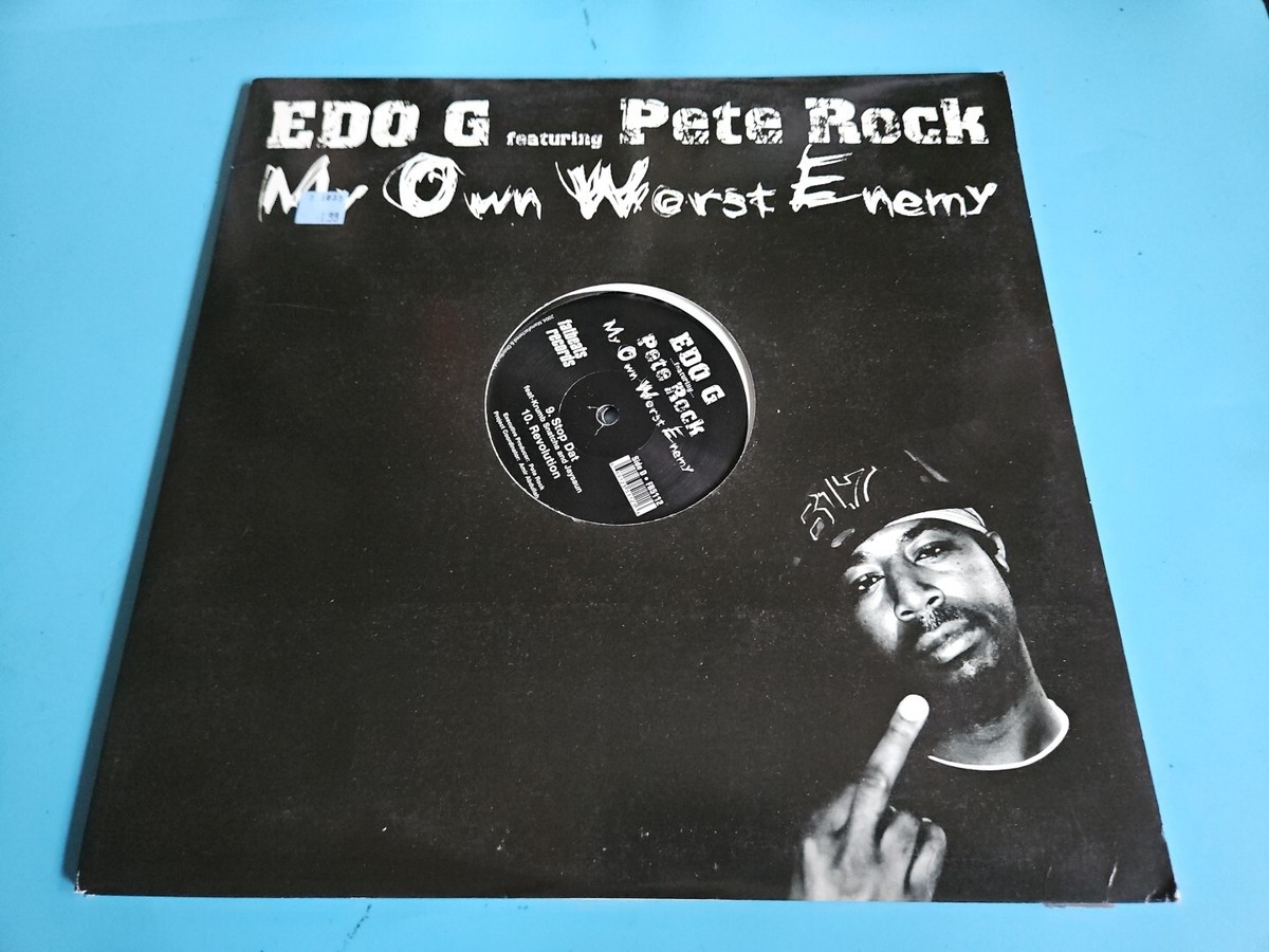 未開封 Edo G / My Own Worst Enemy 2LP Edo G Featuring Pete Rock ‎– My Own Worst Enemy 2004 VG+ 2LP