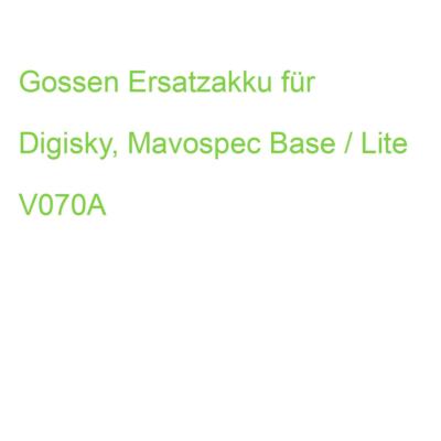 Gossen (Polarcell) Ersatzakku f. Digisky, Mavospec Base / Lite V070A