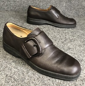 ecco monk strap shoes