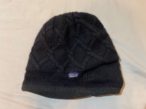 Cable Knit Beanie Hat Fleece Lined Logo 