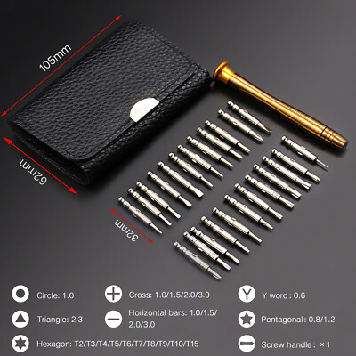 25 in 1 Precision Screwdriver Set For iPhone iPad Eyeglass Tablet Repair Kit