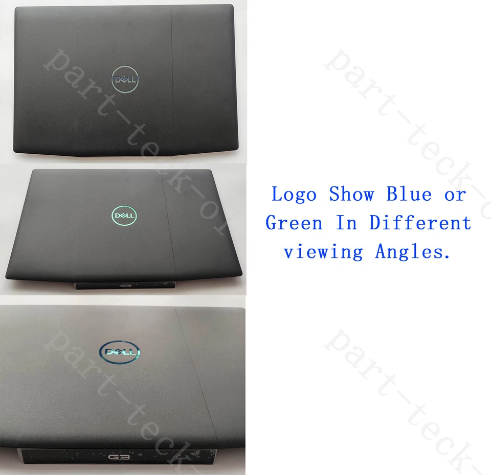 Cubierta Trasera LCD Azul Logo 0747KP Bisel Frontal Bisagras 10 Tornillos Para Dell G3 15 3590 Foto 2 de 4