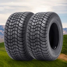 Set 2 205/50-10 Golf Cart Tires 4Ply Heavy Duty 205-50-10 Tubeless Replace Tyres