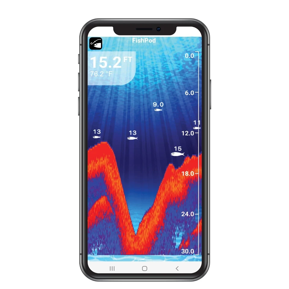 HawkEye  FISHPOD® 5X BLUETOOTH WIRELESS CASTABLE SMART PHONE FISH FINDER - Image 3 of 4