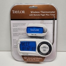 Taylor 1479-21 Programmable Food Thermometer with Wireless Remote New