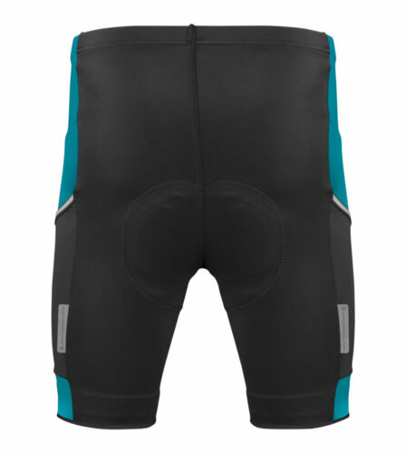 Aero Tech Men's All Day USA Padded Cycling Shorts with Reflective Side Pockets - Picture 27 of 27