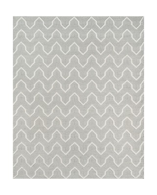 Erin Gates by Momeni Langdon Prince Grey Hand Woven Wool Area Rug 7'6'' X 9'6''