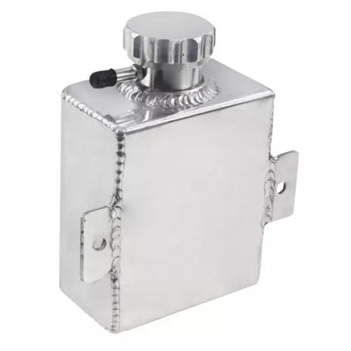 Aluminum 1235ml Overflow Tank Bottle Coolant Expansion Catch Can Tank Billet Cap - Picture 9 of 11