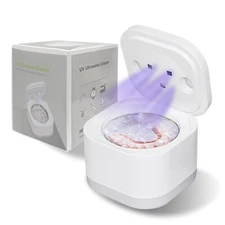 Ultrasonic Cleaner with UV - 45kHz All Purpose Cleaner 200ml - Toothbrush Ports