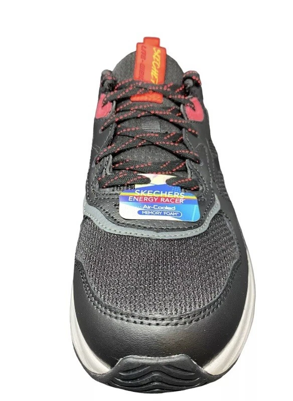 Women's Size 8 Skechers Energy Racer EMBRACE HER Black/PINK/NEON YELLOW Sneakers - Image 4 of 4