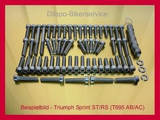 V2A Edelstahl Motorschrauben Schraubensatz für Triumph Sprint ST/RS 955i 01-04