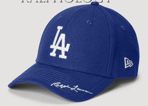 Los Angeles Dodgers Polo Ralph Lauren x New Era LA Blue 49FORTY Baseball Hat Cap