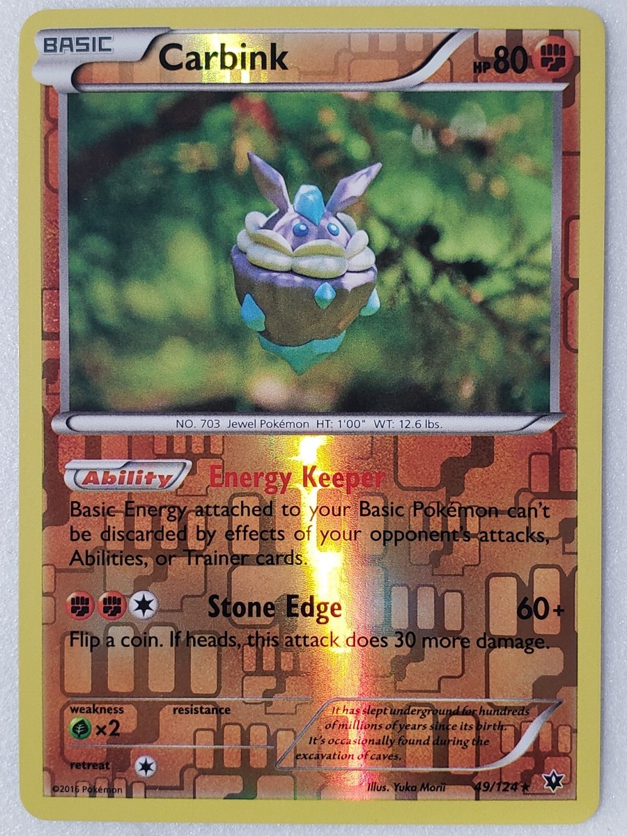 REVERSE HOLO Carbink 49/124 NM - Yuka Morii Clay - XY Fates