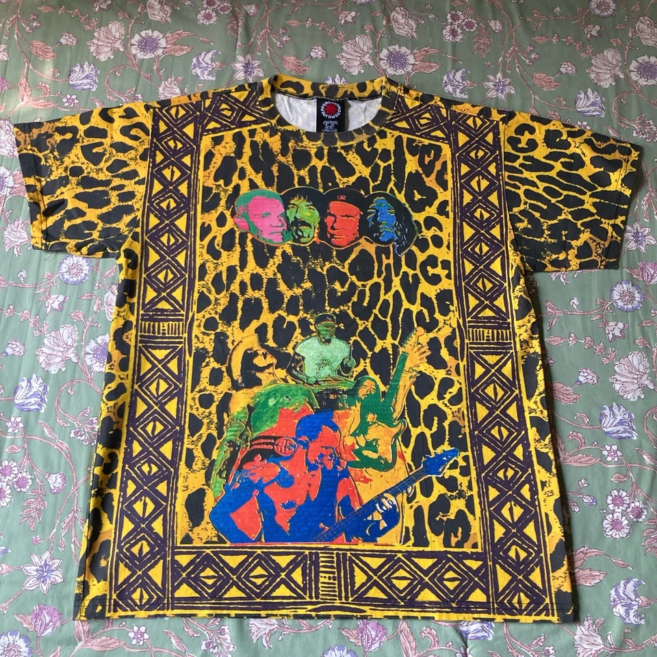 Red Hot Chili Peppers MV Rios leopard Shirt Size Medium