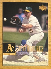 2001 Upper Deck A’s Season Highlights Checklist Jason Giambi Baseball Card #445