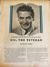 Victor Mature, Two Page Vintage Clipping, a