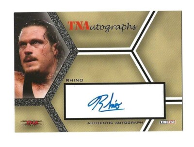 2008 TRISTAR RHINO Autographed TNA Wrestling Impact #A-R2
