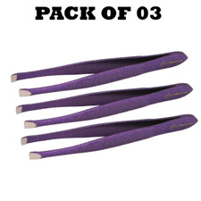 Pack of 03 Forgica Professional Stainless Steel Tweezers