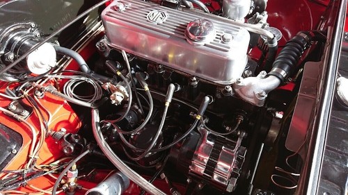 CHROME 18ACR Lucas Type High Output 65 Amp Alternator Pulley & Fan MGB, MIDGET - Picture 10 of 10