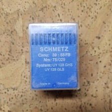 Schmetz Needle Box of 100 Needles Canu 39:55 FB Nm:75/029 UY 128 GHS UY 128 GLS
