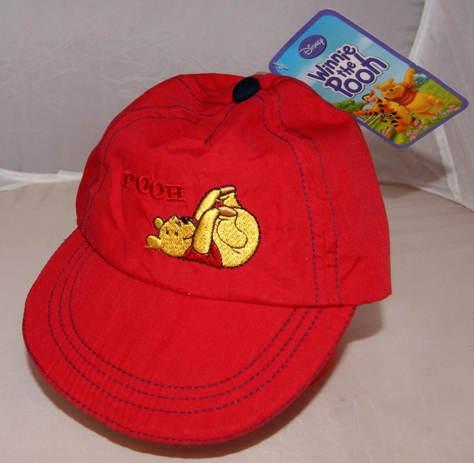 CASQUETTE 44 cm 46 cm 48 cm bleu blanc rouge bébé WINNIE L'OURSON DISNEY enfant - Photo 4/4