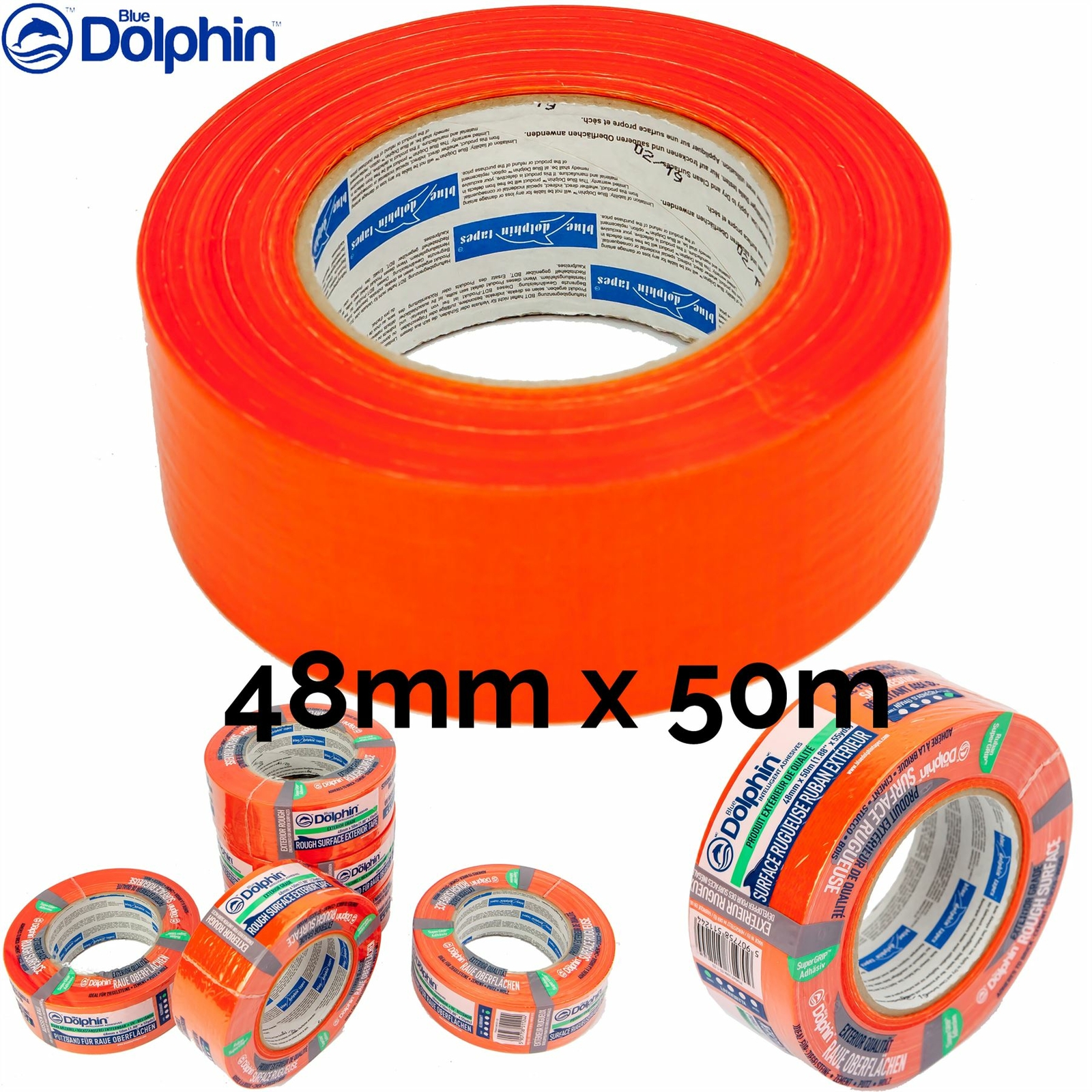 Rough Surface Exterior Tape Clean Peel UV Resistant High Quality Long 48mm x50m