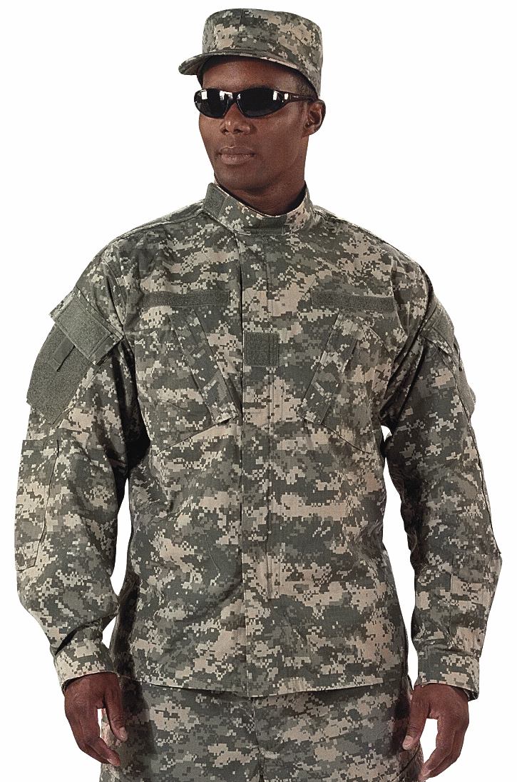 Army Combat Uniform Camouflage Rip Stop Made To Military