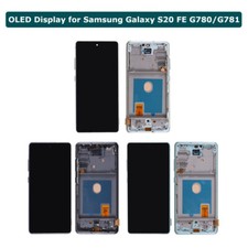 OLED Display LCD Screen Touch Digitizer Frame Assembly For Samsung Galaxy S20 FE