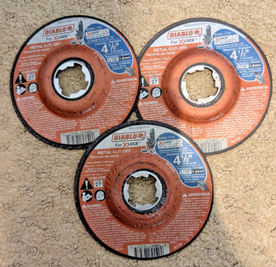 3 Diablo DBX045063701F 4-1/2'' metal cutoff blades