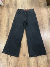 Vintage Y2K Style Kik Wear Ultra Baggy Rave Pants 32x32 Denim