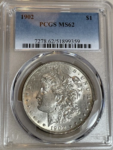 1902 Morgan Silver Dollar PCGS MS-62 - Better Date In MS