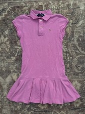Ralph Lauren pink Cotton girls Dress M 8-10