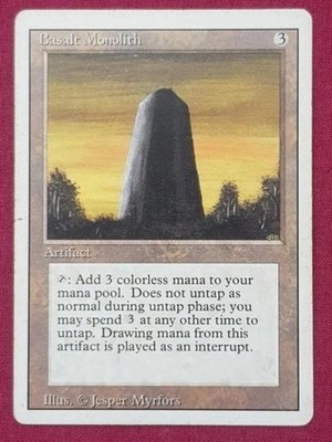 ''Basalt Monolith'' - Magic The Gathering Karte - überarbeitet