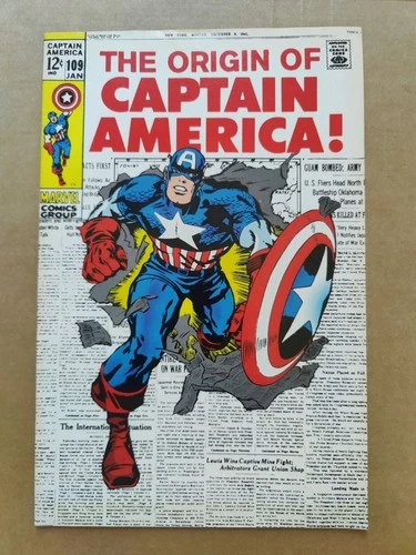 Captain America #109 JC Penney Marvel Vintage Pack Reprint 1994 Midgrade