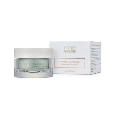 ATOMY Absolute Wash Off Mask 50 ml #HINOKI CLAY #FRENCH ROSE #HONEY GINSENG