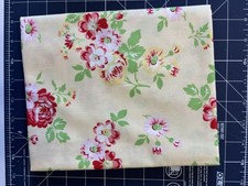 TANYA WHELAN "JANEY" fabric 1 YARD yellow background BRAND NEW