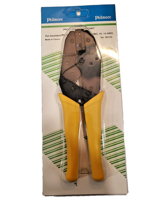 Philmore WS35,  Ratcheting Crimp Tool for Insulated Flag Terminals 14-22 AWG