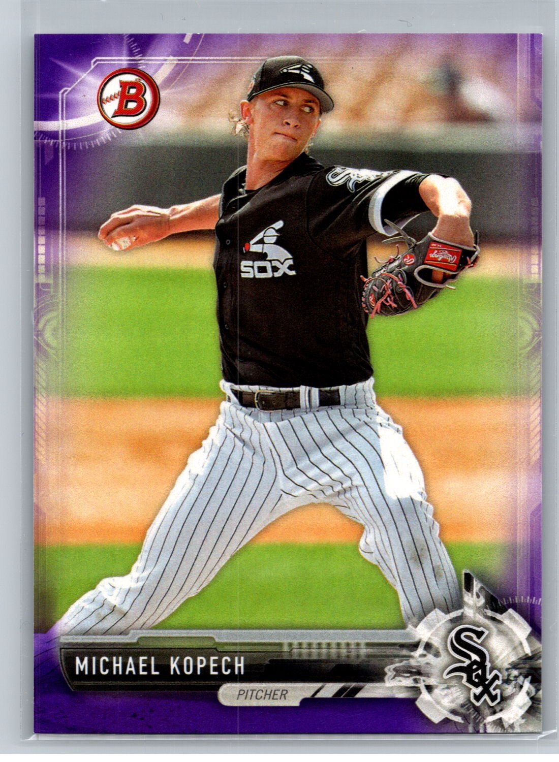 2017 Bowman Draft #BD-34 Michael Kopech Purple
