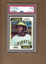 1974   TOPPS  DAVE  PARKER  ROOKIE  #  252    PSA   6